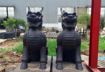 烟台青铜精美麒麟雕塑，注入艺术气息