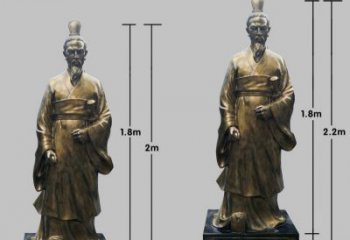 烟台民族英雄屈原铜雕塑