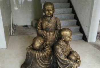 烟台中国领雕塑推出的金色佛祖三像是一件令人惊…