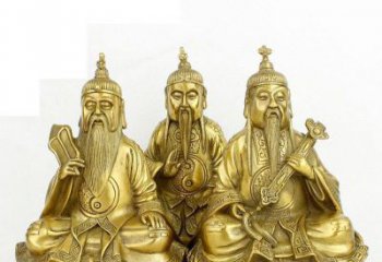 烟台三清祖师神像铜雕，古典经典展现