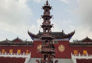 烟台三足铜香炉雕塑，精美绝伦