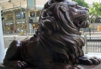 烟台汇丰铜狮子雕塑，引领潮流，传承中国古典文化