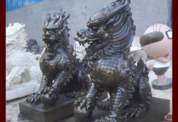 烟台中领雕塑的麒麟铜雕是塑造精美的工艺结果。…
