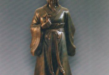 烟台扁鹊仿铜人物雕塑-独特的玻璃钢雕刻