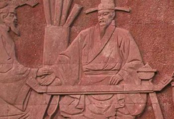烟台沈括砂岩浮雕，重现学校历史名人壁画