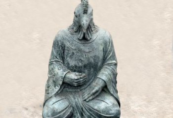 烟台鸡兽融合的象征——全新兽首人身石雕