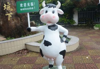 烟台中领雕塑：生肖牛卡通雕塑