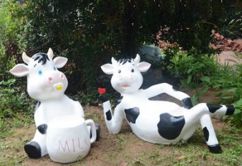 烟台中领雕塑出品：生肖牛卡通雕塑