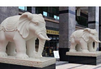 烟台最佳选择——石雕酒店大象雕塑
