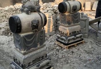 烟台定制大象雕塑石雕门墩，传承中国古典文化