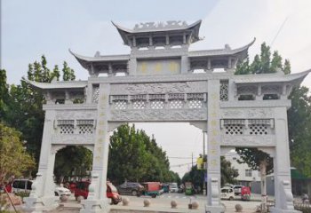 烟台石雕牌坊-人物雕塑定制