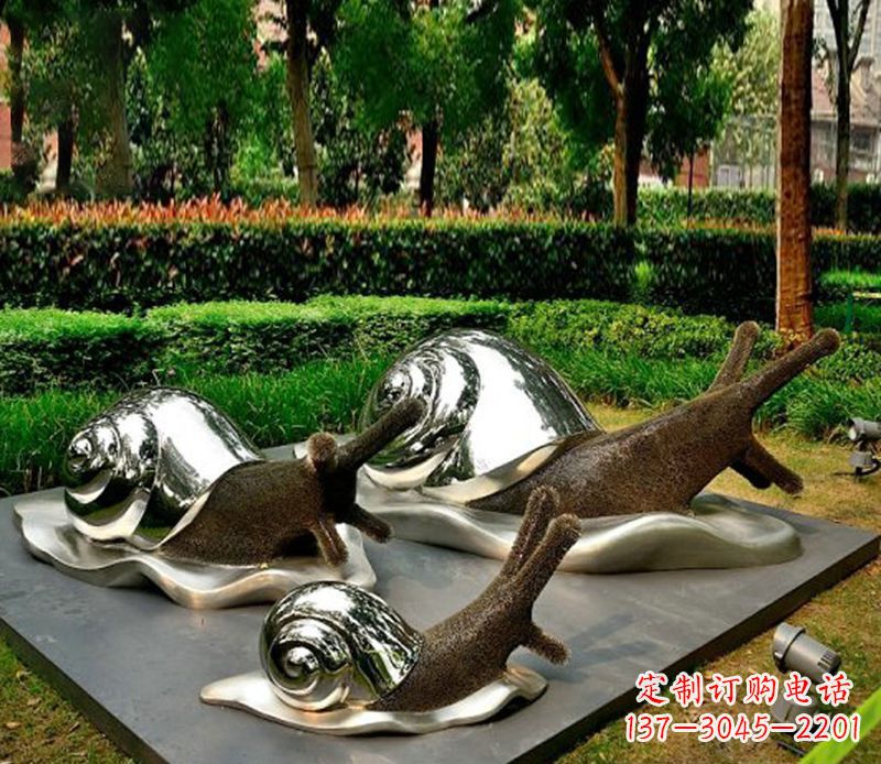 烟台蜗牛雕塑不锈钢
