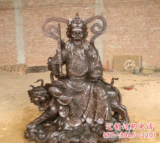 烟台武财神赵公明铜雕