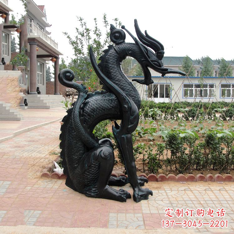 烟台西方龙动物神兽雕塑