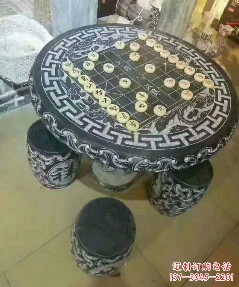 烟台下象棋石桌凳