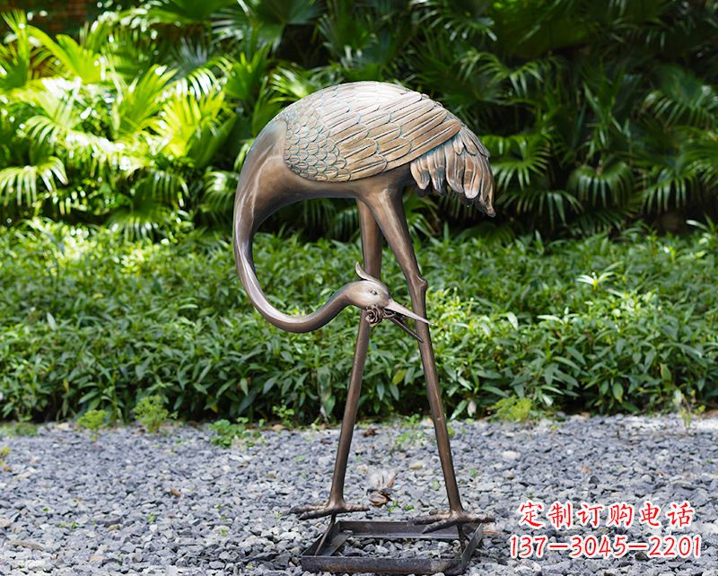 烟台仙鹤雕塑喷泉