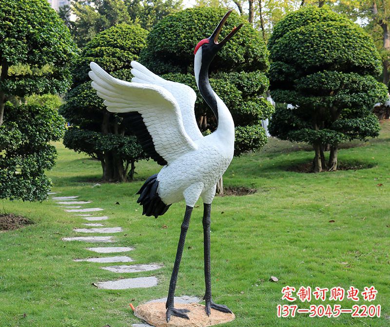 烟台仙鹤金属雕塑