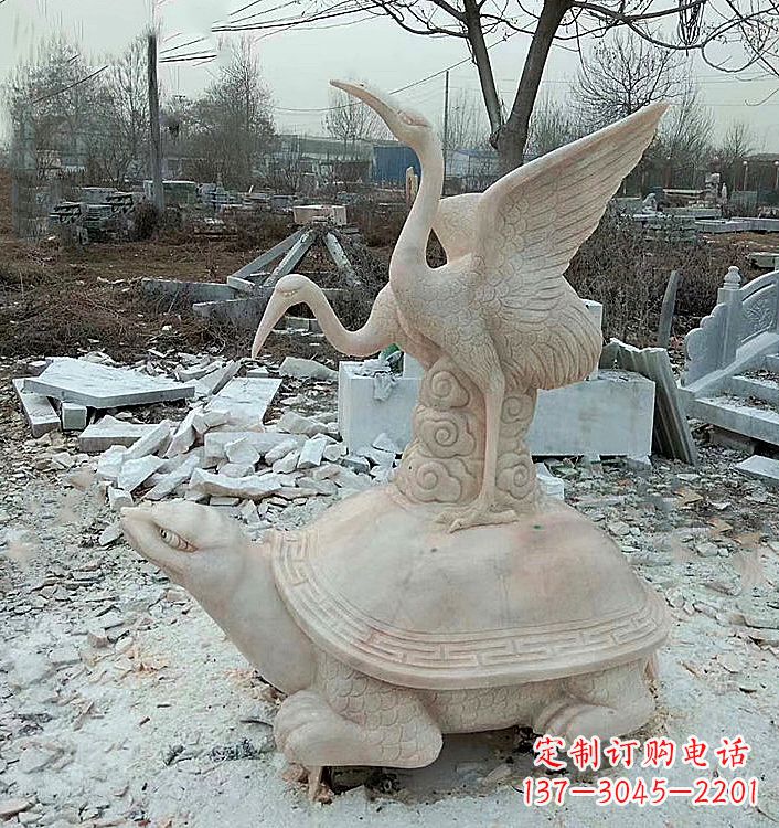 烟台仙鹤石材雕塑