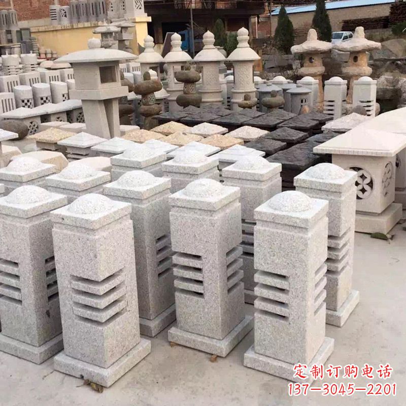 烟台现代简约石雕灯笼
