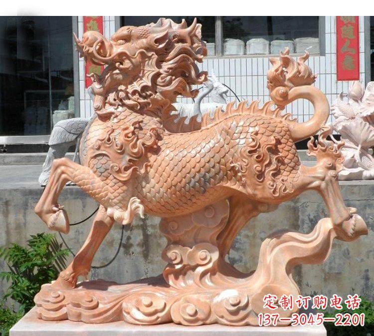 烟台祥云麒麟石雕