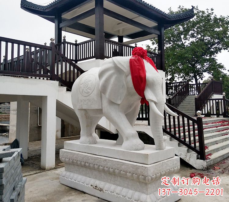 烟台小孩大象石雕