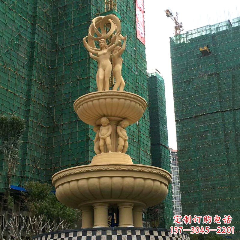 烟台小区大型欧式人物景观喷泉