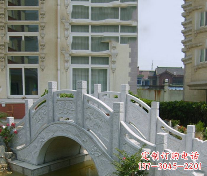 烟台小区景观大理石拱桥 (2)