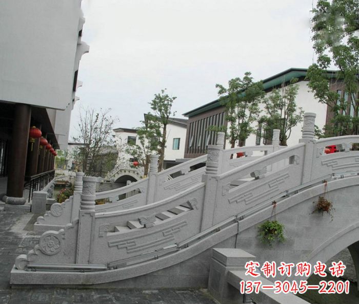 烟台小区景观大理石拱桥
