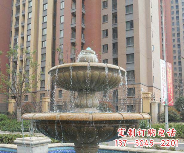 烟台小区景观大理石喷泉石雕