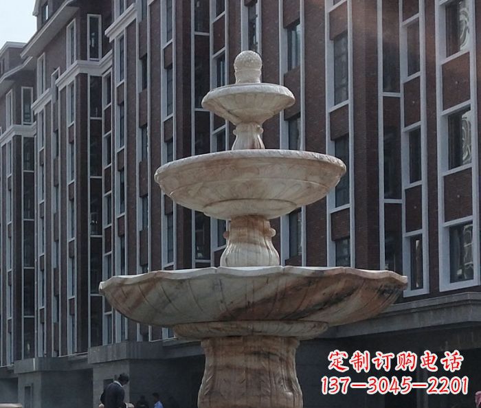烟台小区景观大型喷泉石雕 (6)