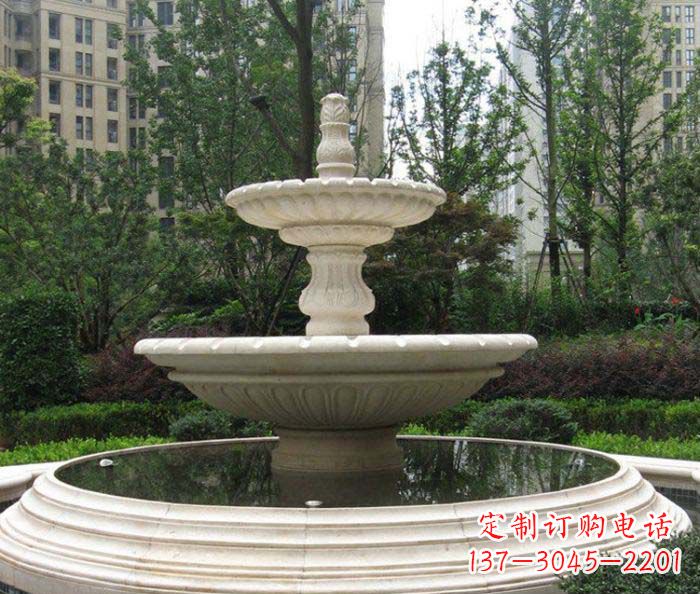 烟台小区景观欧式喷泉石雕 (2)