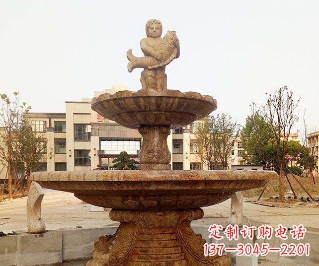 烟台小区景观欧式喷泉石雕