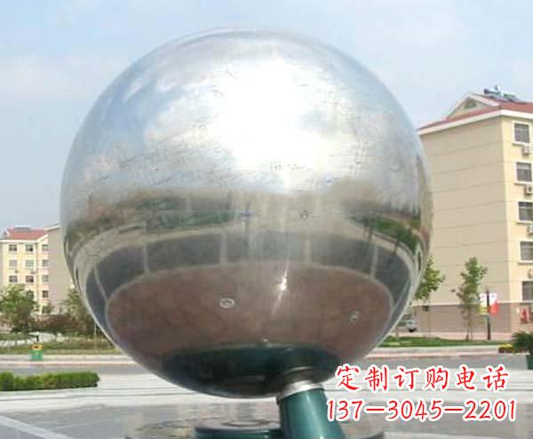 烟台校园不锈钢抽象地球仪雕塑