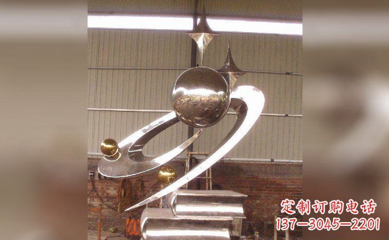 烟台校园不锈钢书籍雕塑