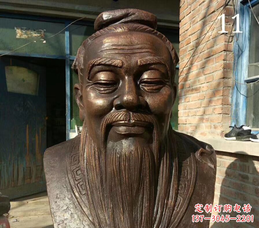 烟台校园名人铜雕 人物雕塑