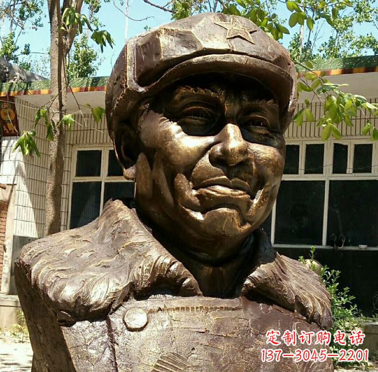 烟台校园名人朱德胸像铜雕