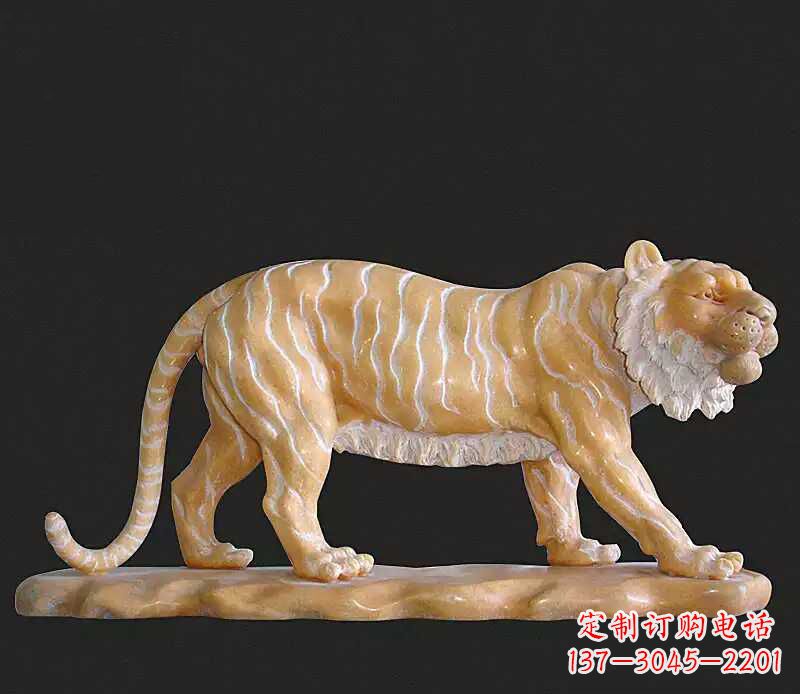 烟台行走老虎石雕动物雕塑
