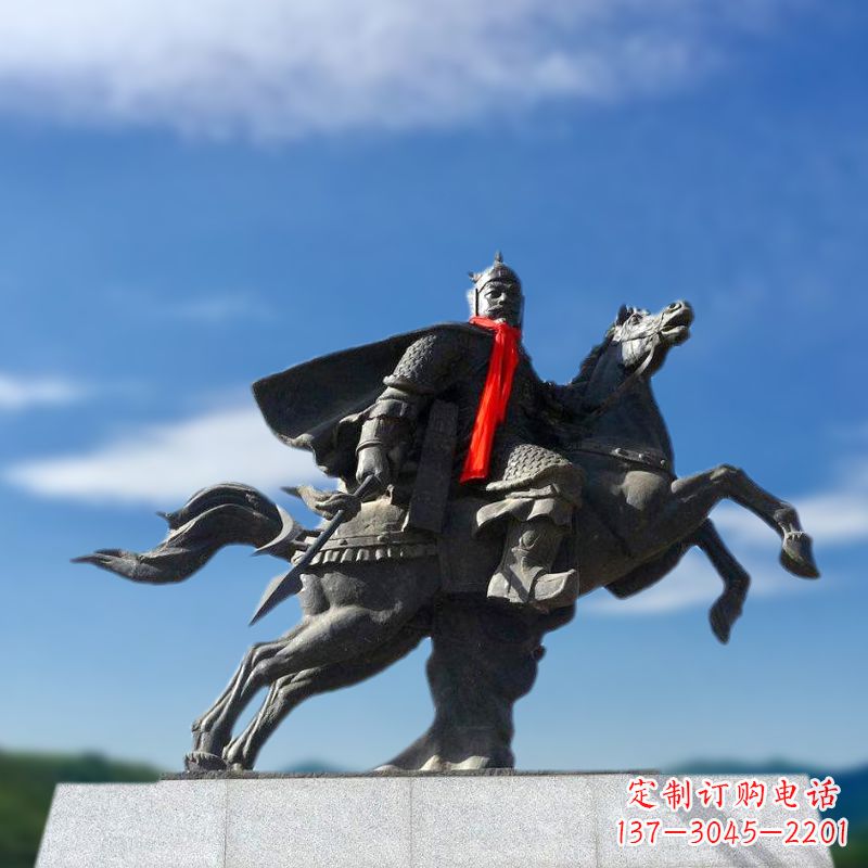 烟台薛仁贵西征雕塑-唐初著名将领中国历史名人雕像