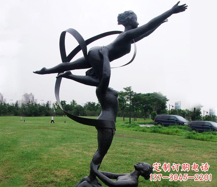 烟台艺术体操运动员雕塑
