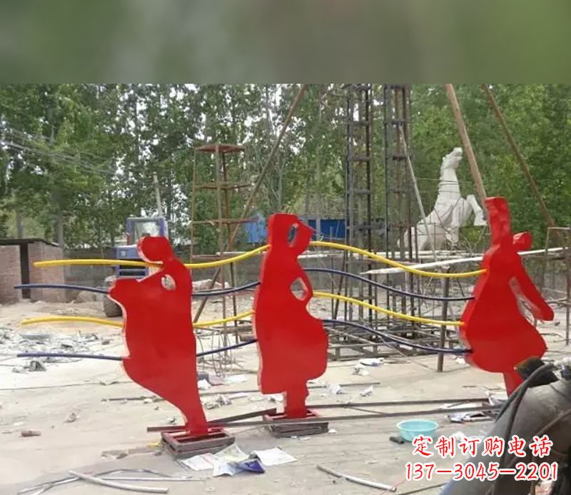 烟台音符剪纸雕塑不锈钢