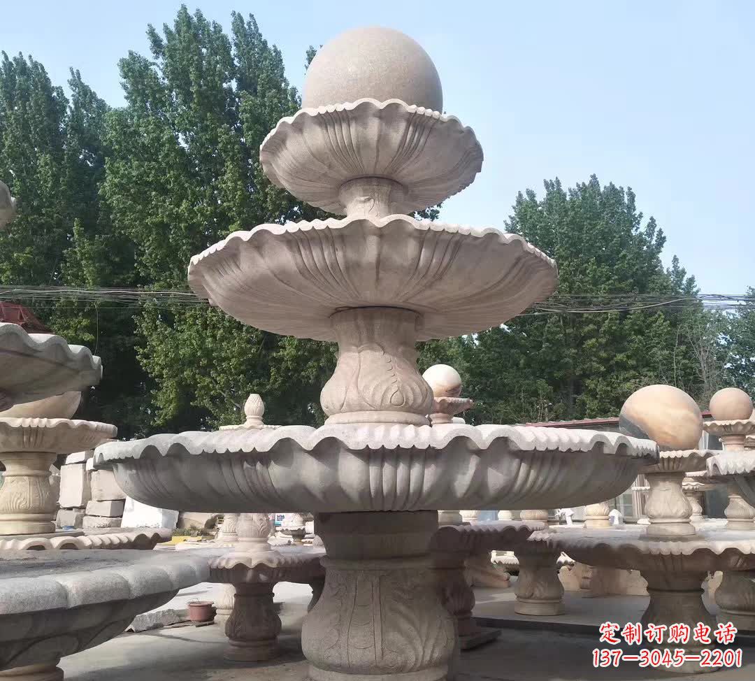 烟台音乐风水球石雕