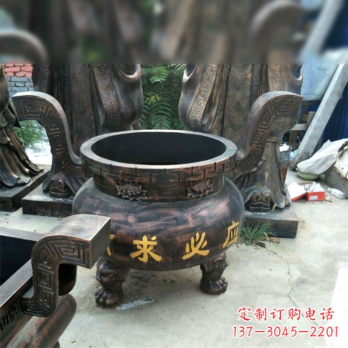 烟台有求必应祈福铜雕香炉