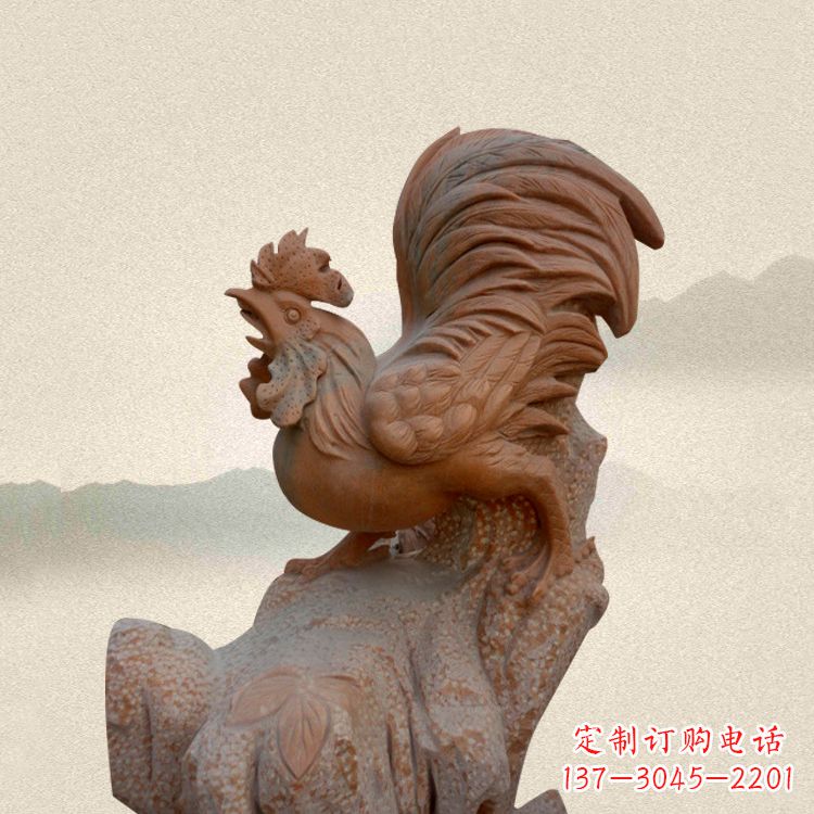 烟台酉鸡景观石雕