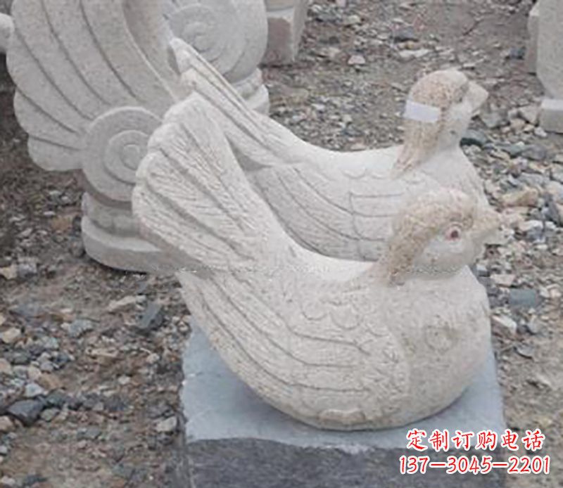 烟台鸳鸯石雕