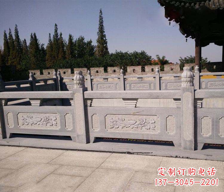 烟台园林仿古石栏板景观石雕 (2)
