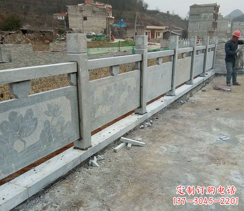 烟台园林仿古石栏板景观石雕 (5)