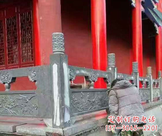 烟台园林仿古石栏板景观石雕 (9)