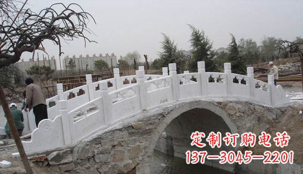 烟台园林汉白玉大桥栏板景观石雕