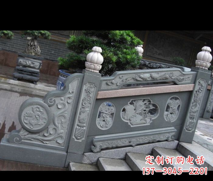 烟台园林景观大理石栏板雕塑 (6)