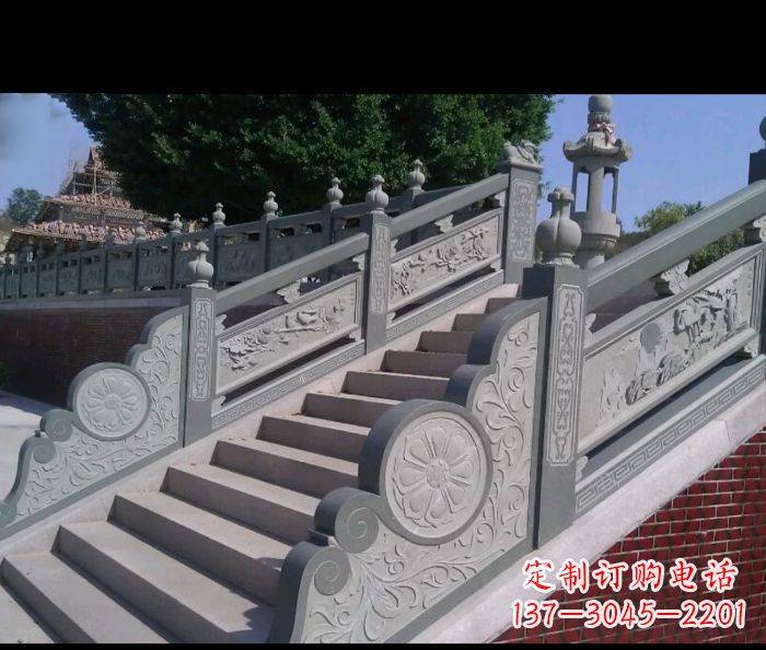 烟台园林景观大理石栏板雕塑 (4)